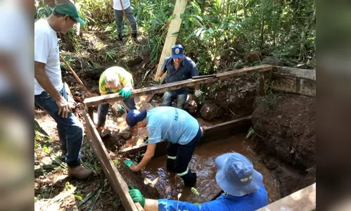 Projeto Água Limpa inicia proteção de nascentes com solo-cimento