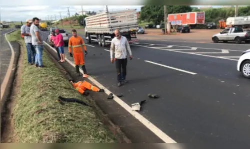 Trabalhador sofre ferimentos graves ao ser atropelado na BR-376