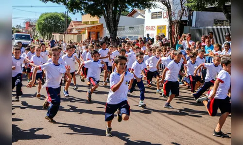 Corrida de Rua reúne 350 alunos das escolas municipais no Jardim Ponta Grossa