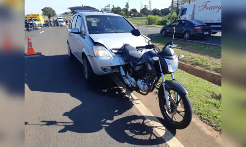 
							Motociclista fica gravemente ferido após acidente em Maringá 
						
						