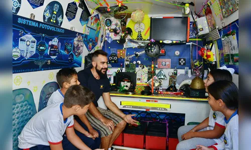 Alunos da rede municipal participam de oficina com Cinesolar