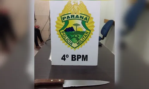 Mulher é presa após tentar esfaquear policial militar 