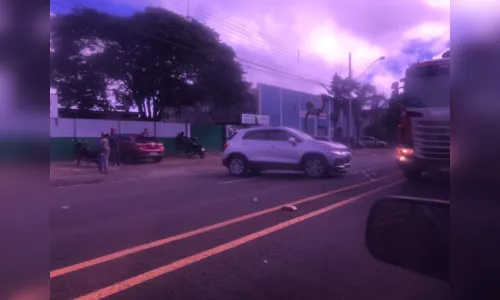 
							Motociclista fica ferido após acidente com carro na Avenida Minas gerais 
						
						