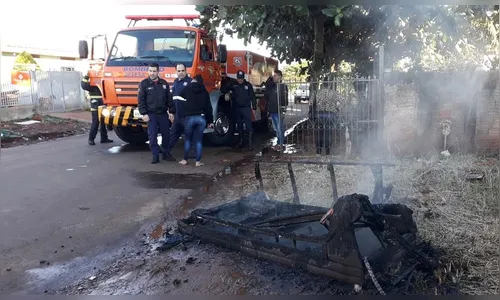 Moradora fica ferida após incêndio em Jandaia do Sul