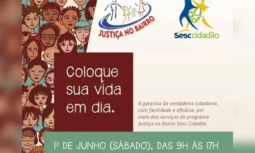 Neste sábado tem Justiça nos Bairros-Sesc Cidadão em Arapongas