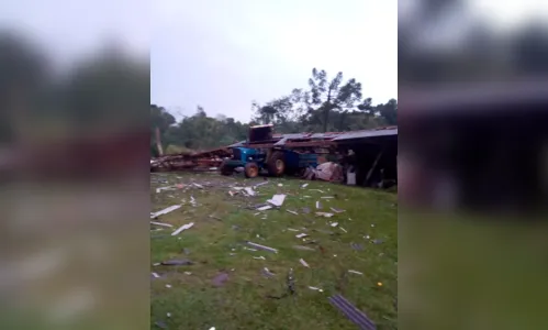 
							Formação de uma espécie de 'tornado' assusta moradores da região de Guarapuava; veja o vídeo
						
						