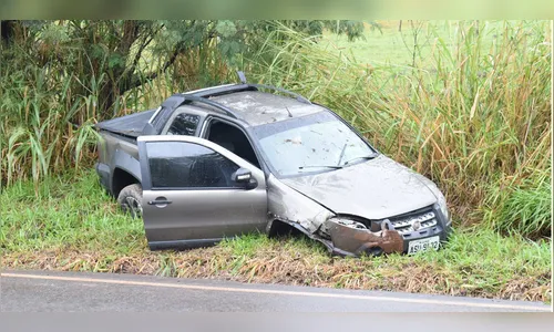 Capotamento deixa quatro pessoas feridas entre Marumbi e Kaloré