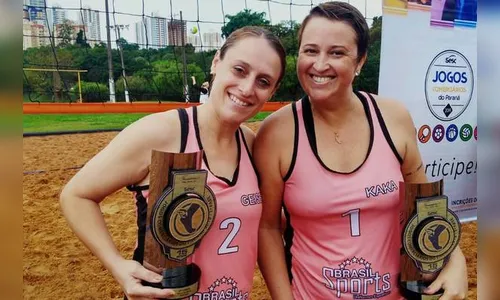 Dupla apucaranense se destaca no vôlei de praia do Jocom