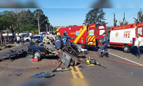 Casal fica ferido após grave acidente na Minas Gerais em Apucarana 