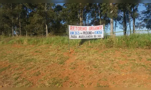 
							Moradores de Marilândia protestam e pedem retorno 
						
						