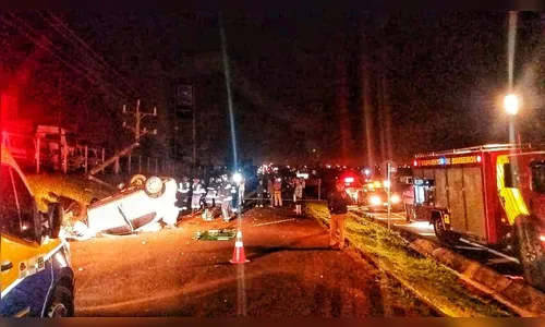 Homem morre após bater carro contra poste na BR-376, em Marialva