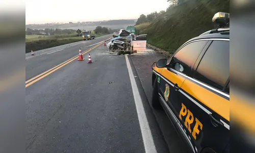 Carro que transportava pacientes para Curitiba se envolve em na BR-277