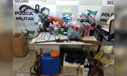 Polícia recupera parte de carne furtada em Manoel Ribas; oito pessoas foram detidas