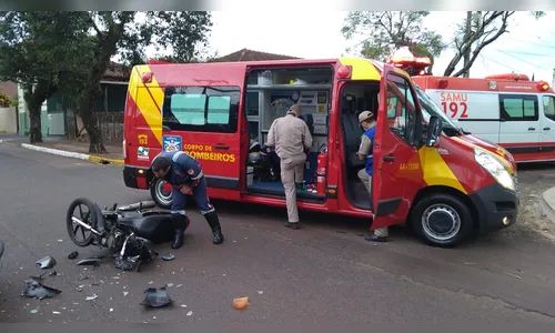 Mulher sofre ferimentos após se envolver em acidente nesta manhã 