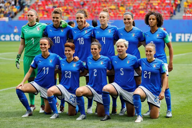 Seleção da Itália na Copa do Mundo de Futebol Feminino - França 2019. - Phil Noble/ Reuters / Direitos Reservados