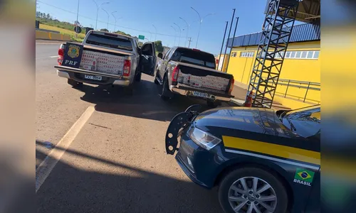 PRF apreende mais de 40 mil maços de cigarros contrabandeados na BR-376