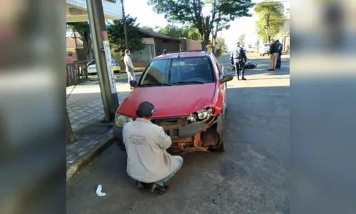 
							Acidente envolvendo carro e moto é registrado nesta manhã em Apucarana
						
						