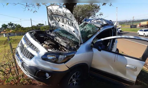 Motorista argentino se envolve em acidente na BR-369 