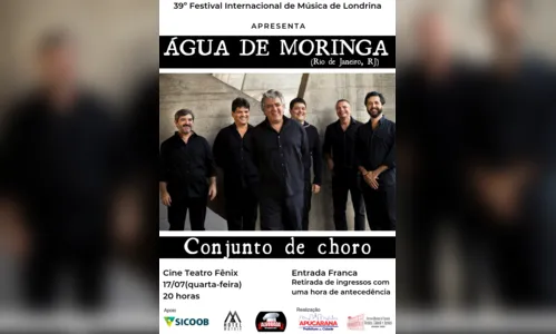 “Água de Moringa” se apresenta hoje no Teatro Fênix