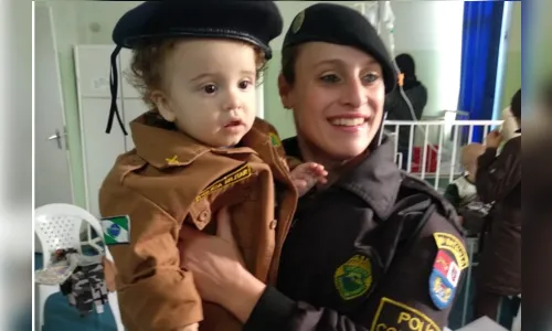 
						
							Polícia Militar de Apucarana visita pacientes do Hospital Materno Infantil
						
						