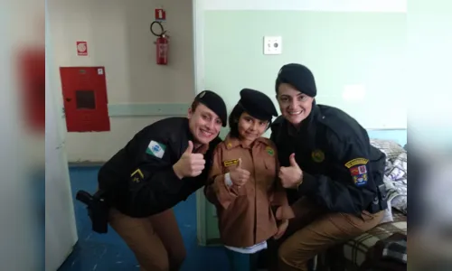 
						
							Polícia Militar de Apucarana visita pacientes do Hospital Materno Infantil
						
						