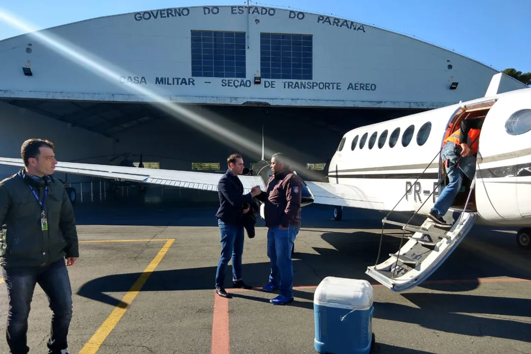 Aeronaves do Governo ajudam Paraná a ser referência em transplantes