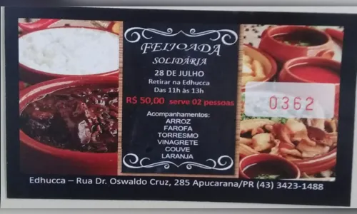 
							Feijoada Solidária da Edhucca 
						
						