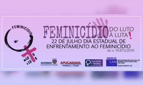 
							Enfrentamento ao feminicídio é destaque em Apucarana 
						
						