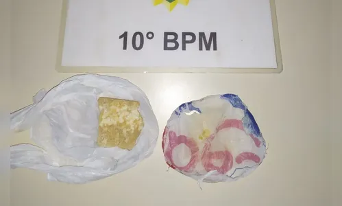 PM de Apucarana apreende crack; rapaz de 24 anos foi preso 