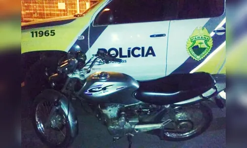 Rapaz é preso com motocicleta furtada em Arapongas