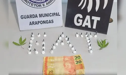 GM de Arapongas prende casal suspeito de tráfico de drogas