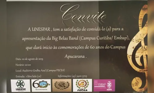 Big Belas Band irá se apresentar na UNESPAR 
