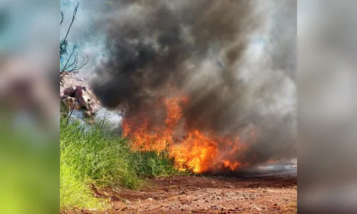 Homem é preso após atear fogo no lixo em terreno no Parque Bela Vista 