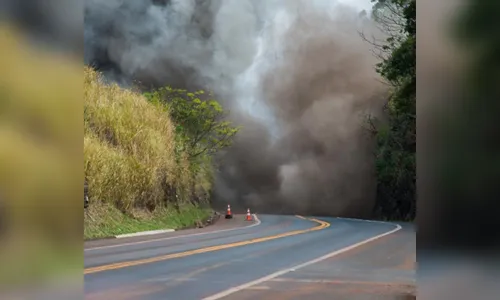 Detonação de rochas no Contorno Sul em Apucarana acontece às 12h de hoje 