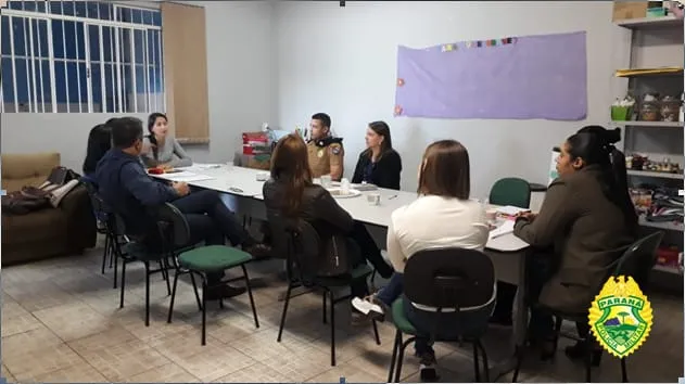 Reunião aconteceu no CAPS Vida nova, em Ivaiporã (Foto/PM Divulgação)