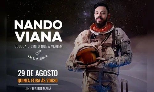 Arapongas recebe show do humorista Nando Viana 