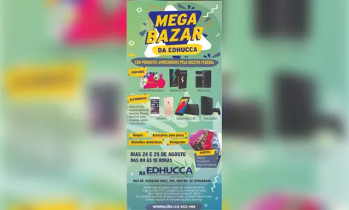 
							Edhucca realiza mega bazar com produtos da Receita Federal
						
						