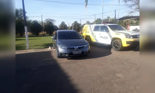 PM de Arapongas recupera carro roubado em Apucarana