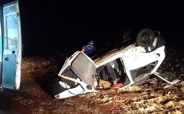 Acidente deixa ferido na PR 082  em Jardim Alegre