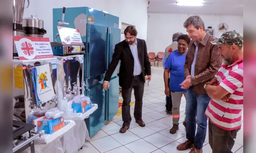 Cocap recebe equipamentos de cozinha