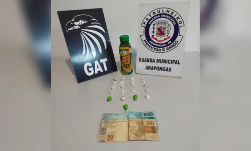GM de Arapongas apreende pedras de crack e cocaína