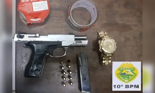 Homem preso após assaltar propriedade rural tenta subornar PM com R$ 25 mil para ser solto