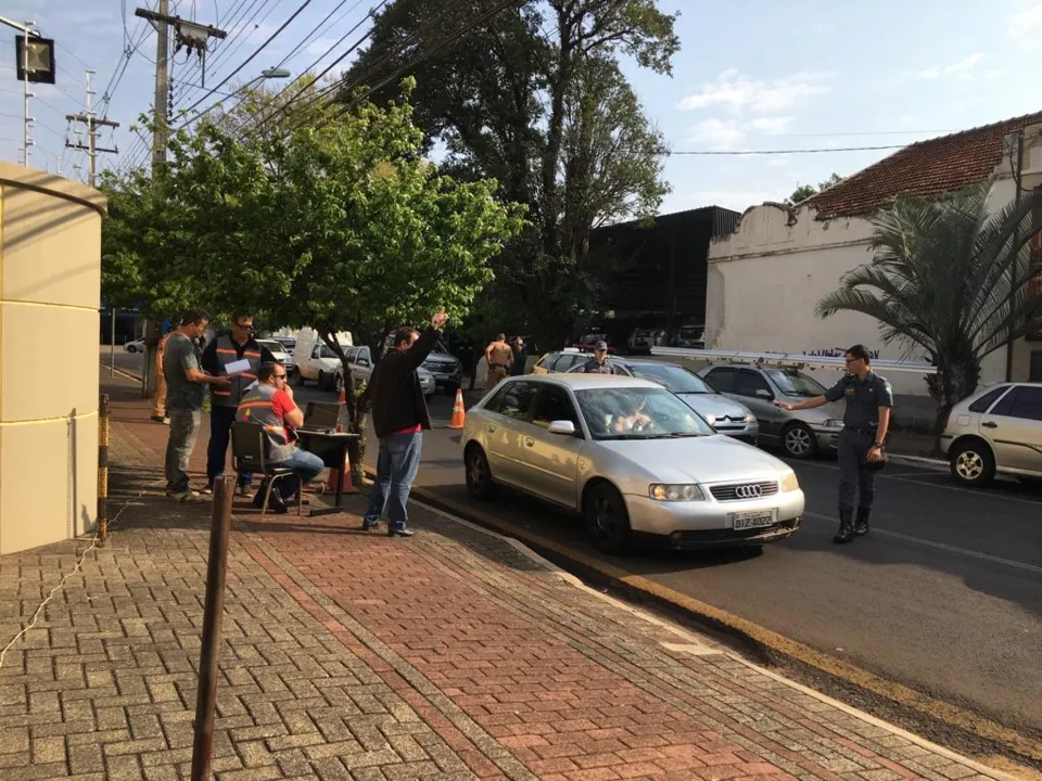 Receita Estadual realizou operação com apoio da Polícia Militar e do pelotão de trânsito da prefeitura. Foto: Divulgação