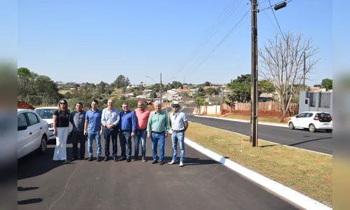 Deputado Alexandre Curi e prefeito Miguel Amaral visitam obras 
