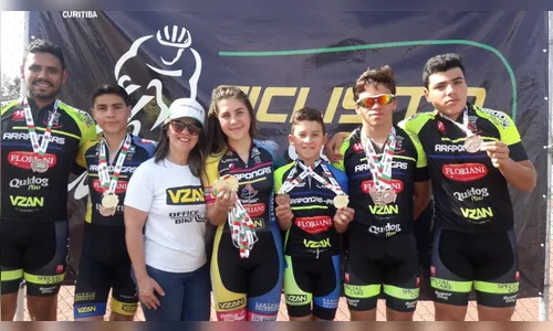 Equipe araponguense de ciclismo conquista ouro no Campeonato Paranaense