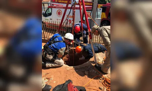 Homem cai em fossa desativada de oito metros em Terra Boa