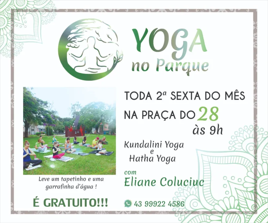 Praça 28 de Janeiro tem aula gratuita de Yoga