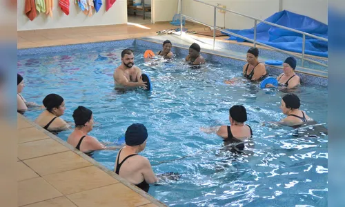 CSU Tia Su retoma atividades de hidroginástica