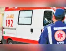 Motociclista fica ferido em acidente na Av. Brasil, em Faxinal