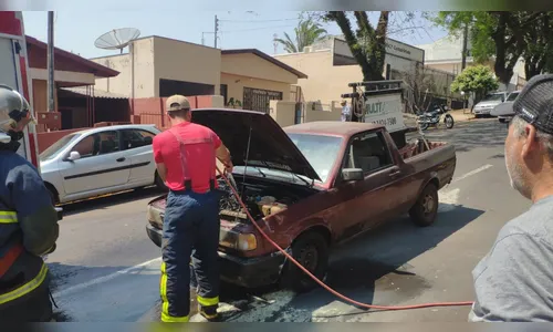 Princípio de incêndio mobiliza equipe dos Bombeiros em Apucarana